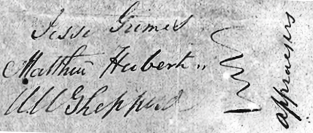 Signature - W. W. Shepperd
